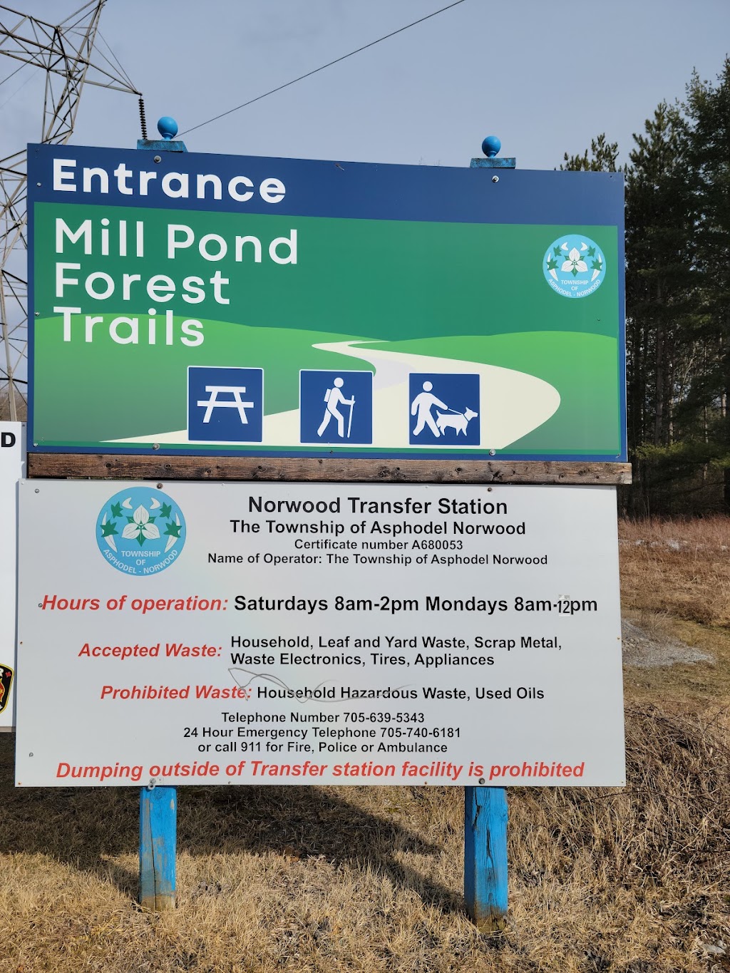 Asphodel-Norwood Transfer Station | 187 County Rd 40, Norwood, ON K0L 2V0, Canada | Phone: (705) 639-5343