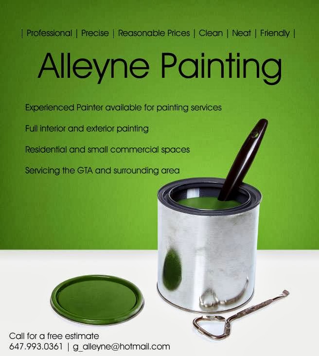Alleyne Painting | 38 Goskin Ct, Scarborough, ON M1B 1J3, Canada | Phone: (647) 993-0361