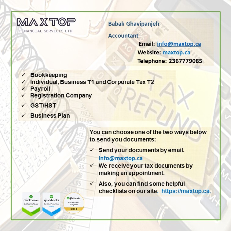 Maxtop Financial Services Ltd. | 2951 Silver Springs Blvd #304, Coquitlam, BC V3E 3S4, Canada | Phone: (236) 777-9085