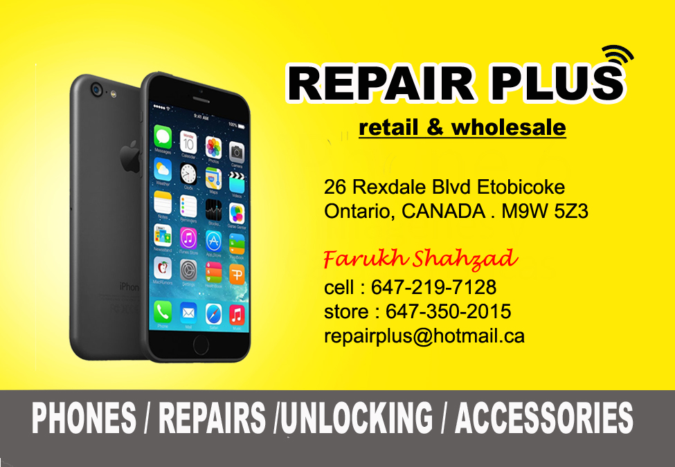 Repair Plus | 26 Rexdale Blvd, Etobicoke, ON M9W 5Z3, Canada | Phone: (647) 219-7128