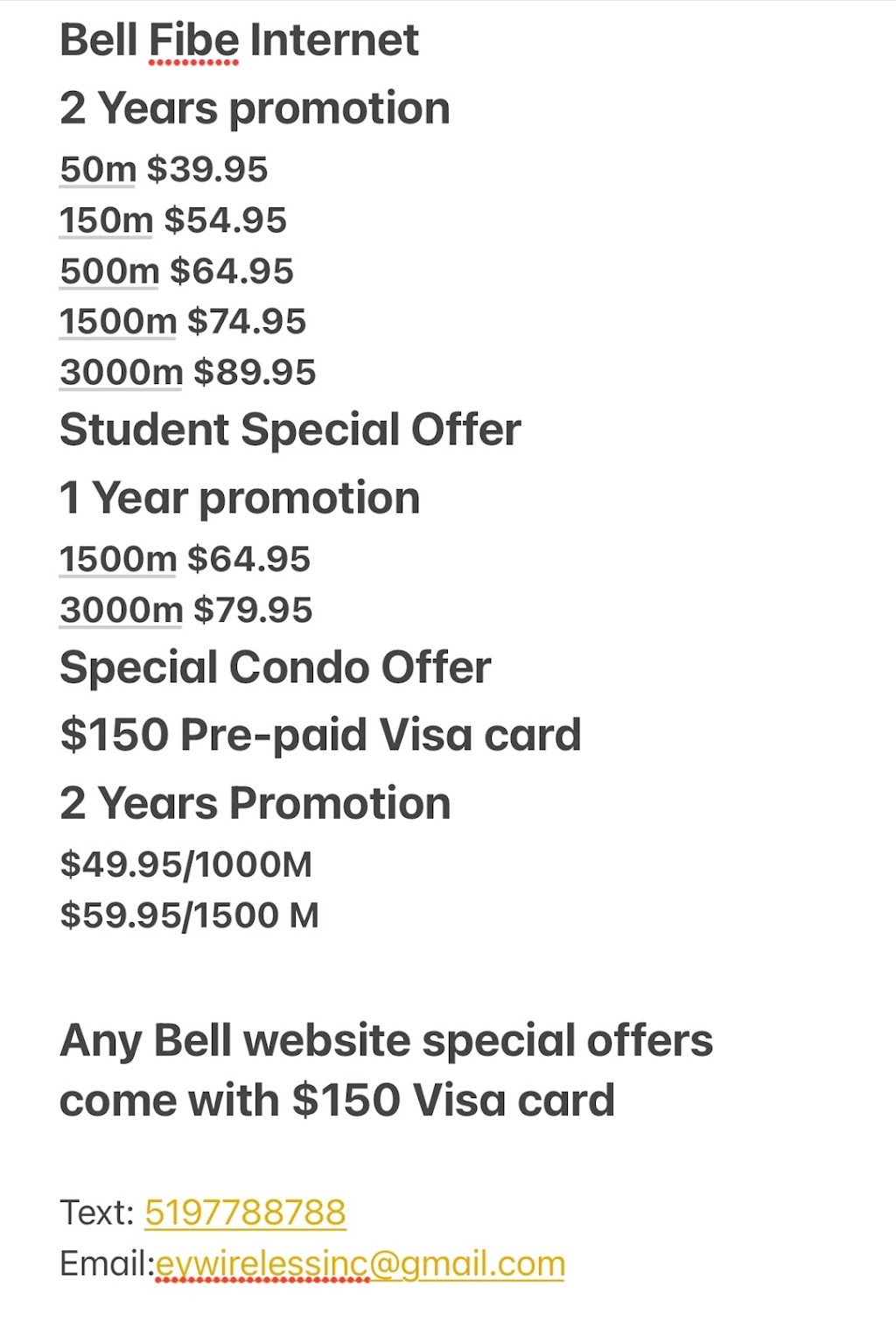 EY Wireless Solutions | 118 Foamflower Pl, Waterloo, ON N2V 0G9, Canada | Phone: (519) 778-8788