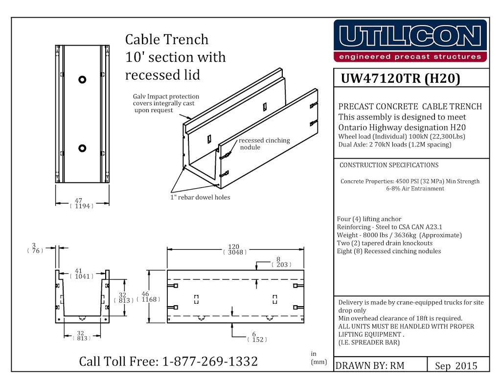 Utilicon Engineered Precast Structures | 285 Dissette St, Bradford, ON L3Z 3G9, Canada | Phone: (905) 778-8400