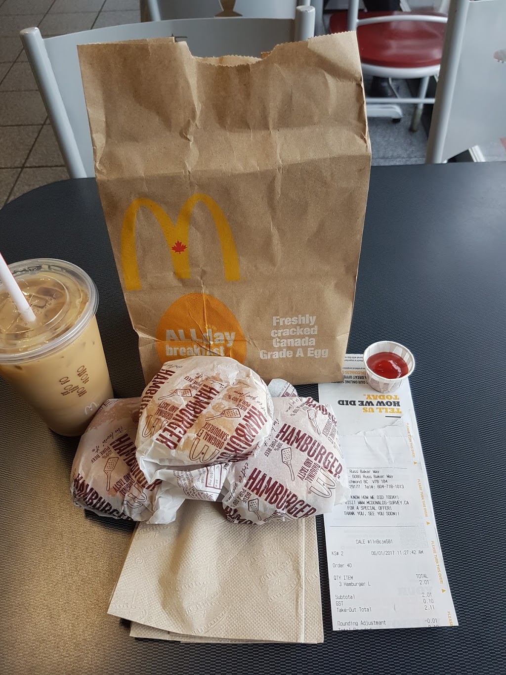 McDonalds | 6020 - 6086 Russ Baker Way, Richmond, BC V7B 1B4, Canada | Phone: (604) 718-1013
