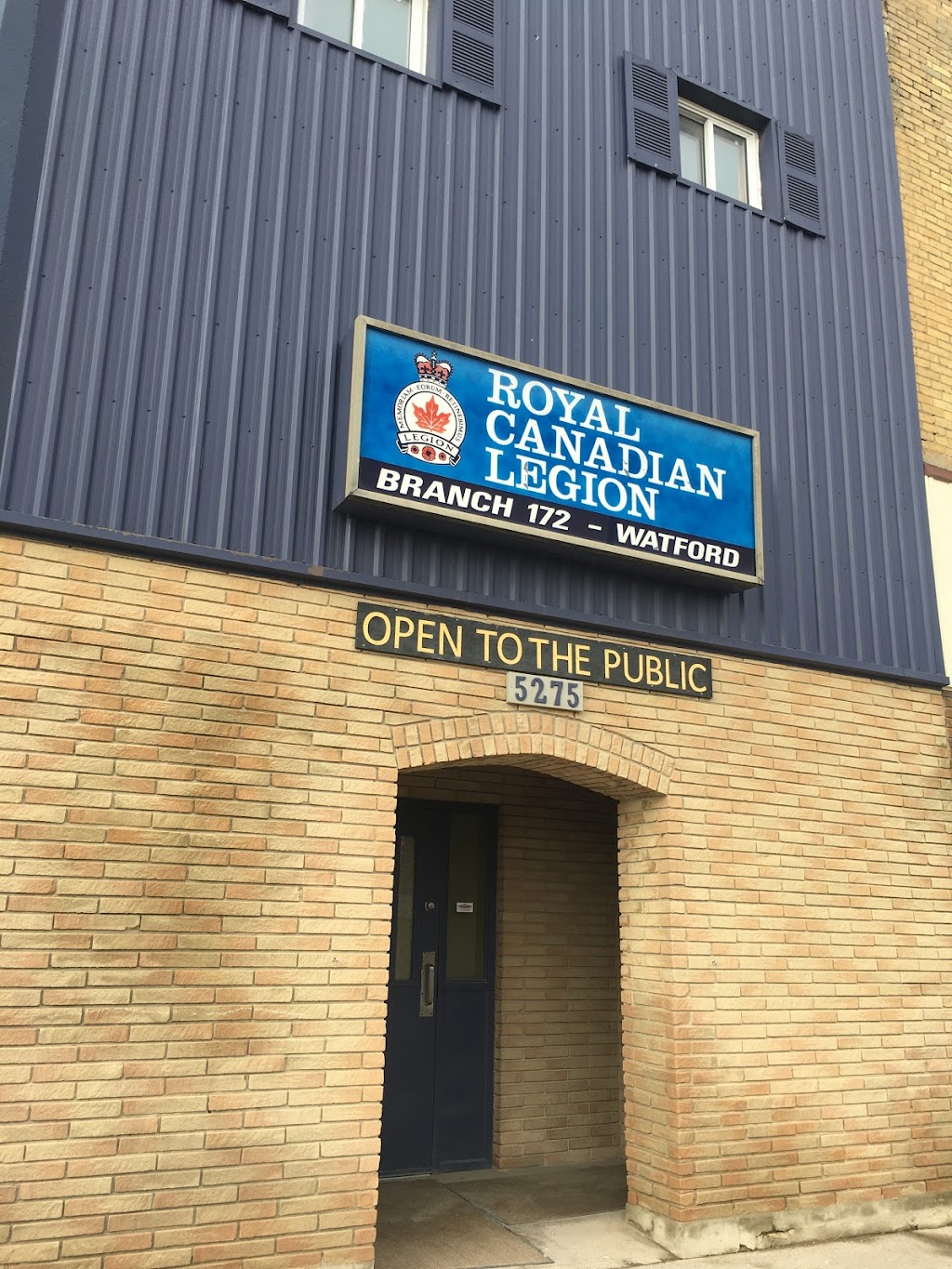 Royal Canadian Legion Branch 172 | 5275 Nauvoo Rd, Watford, ON N0M 2S0, Canada | Phone: (519) 876-2351