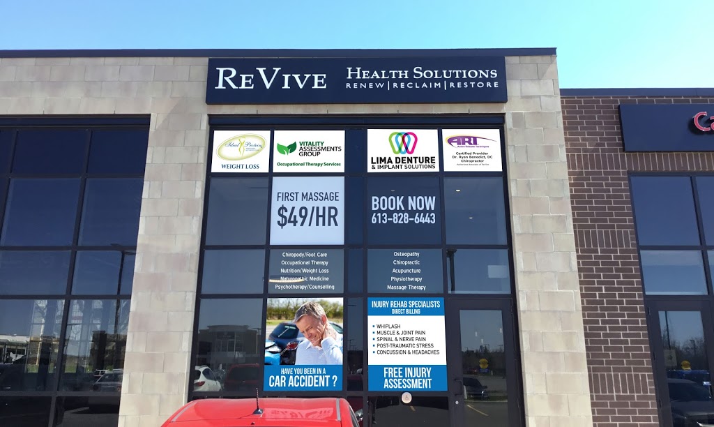 ReVive Health Solutions | 737 Silver Seven Rd #4, Kanata, ON K2V 0H3, Canada | Phone: (613) 828-6443
