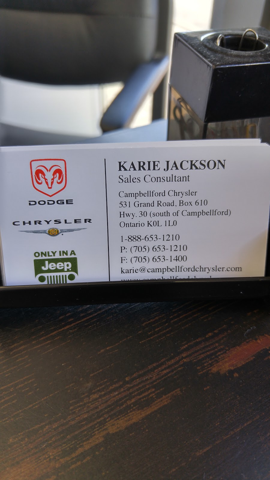Campbellford Chrysler Ltd | 531 Grand Road South, Campbellford, ON K0L 1L0, Canada | Phone: (705) 653-1210