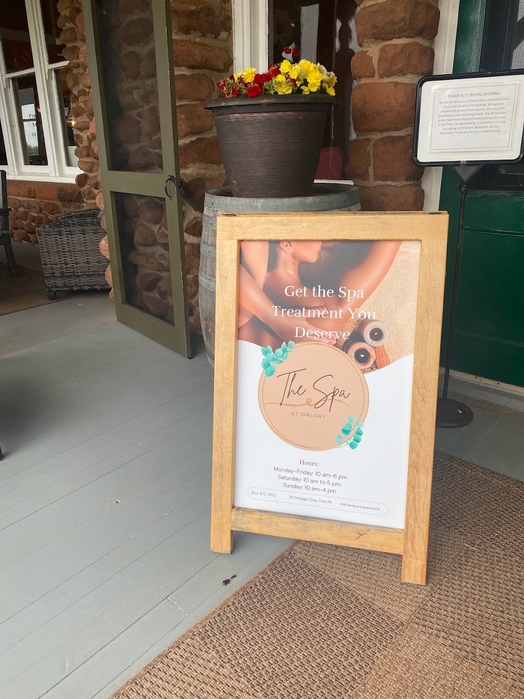 The Spa at Dalvay | 16 Cottage Crescent, York, PE C0A 1P0, Canada | Phone: (902) 672-4512
