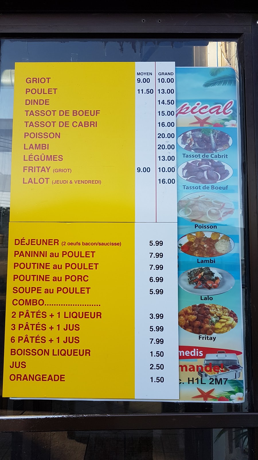 Au goût tropical | 8720 Rue Hochelaga, Montréal, QC H1L 2M7, Canada | Phone: (514) 493-8720