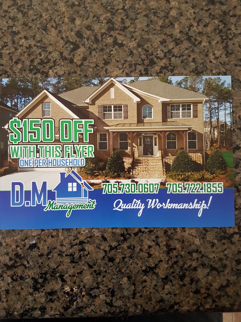 D.M MANAGEMENT | 3 The Queensway, Barrie, ON L4M 7H6, Canada | Phone: (705) 722-1855