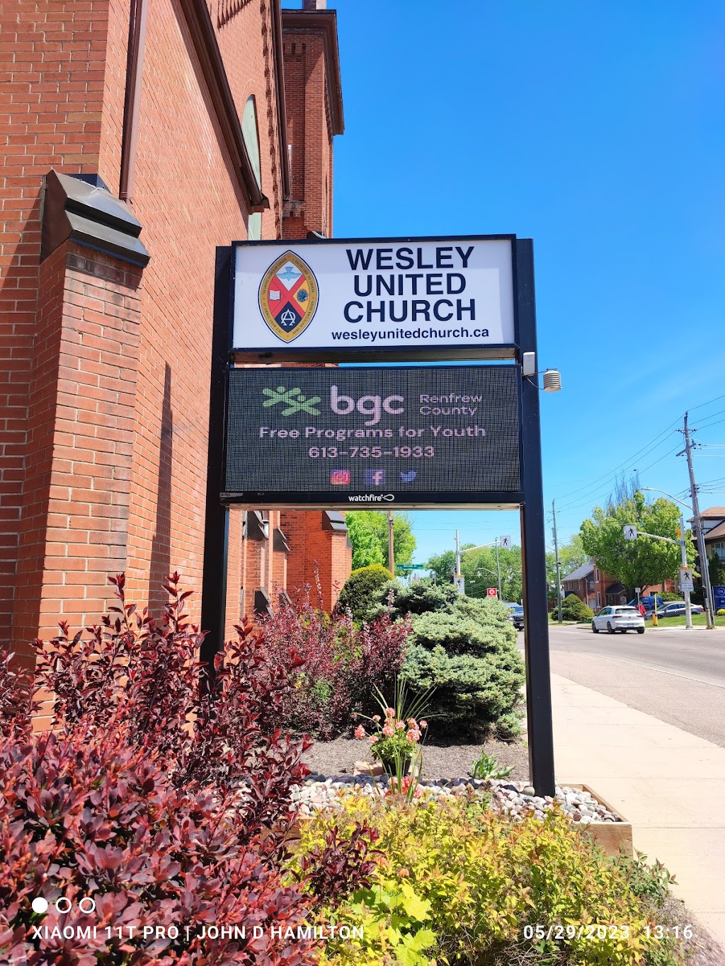 Wesley United Church | 275 Pembroke St E, Pembroke, ON K8A 3J9, Canada | Phone: (613) 735-6132