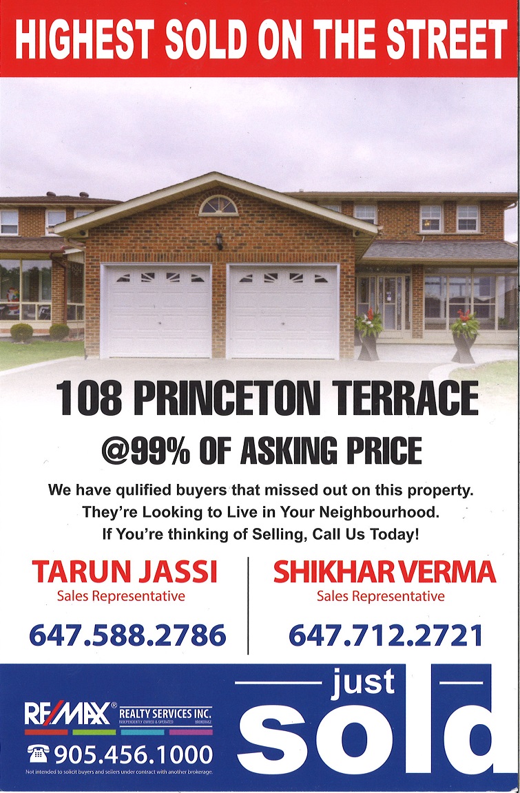 Shikhar Verma Re/max Realty Services Inc Brokerage | 164 Sandalwood Pkwy E, Brampton, ON L6Z 3S4, Canada | Phone: (647) 712-2721
