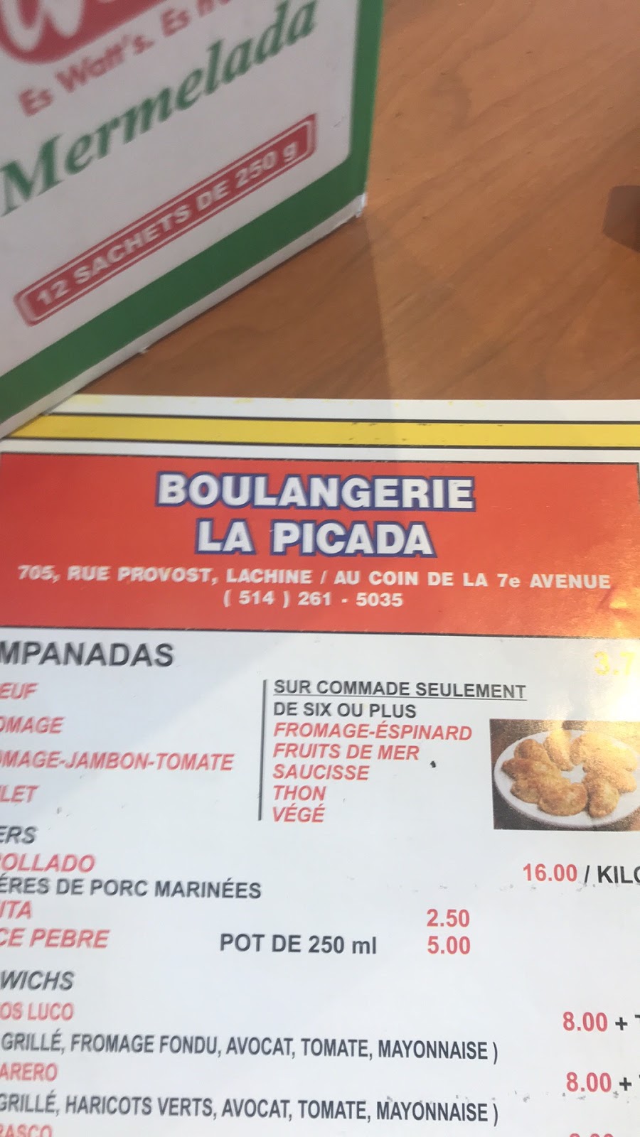 BOULANGERIE ET MARCHÉ LA PICADA | 705 Rue Provost, Lachine, QC H8S 1M6, Canada | Phone: (514) 261-5035