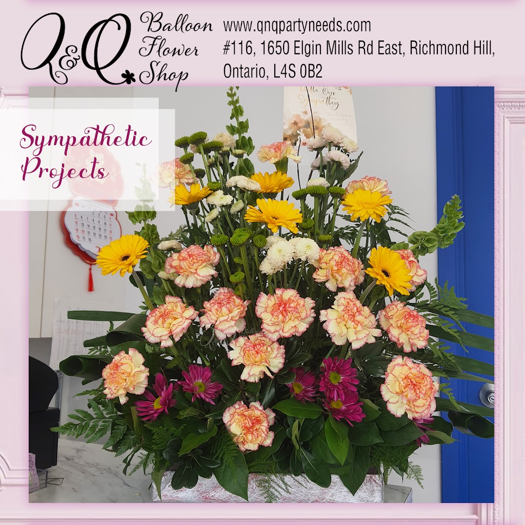 Q&Q Balloon Flower Shop | 1650 Elgin Mills Rd E unit 116, Richmond Hill, ON L4S 1M5, Canada | Phone: (905) 758-2901