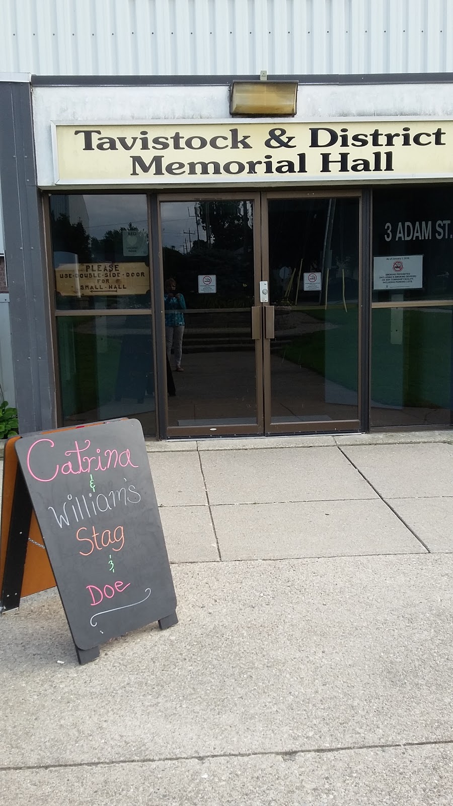 Tavistock & District Recreation Centre (Arena) | 1 Adam St, Tavistock, ON N0B 2R0, Canada | Phone: (519) 655-2102