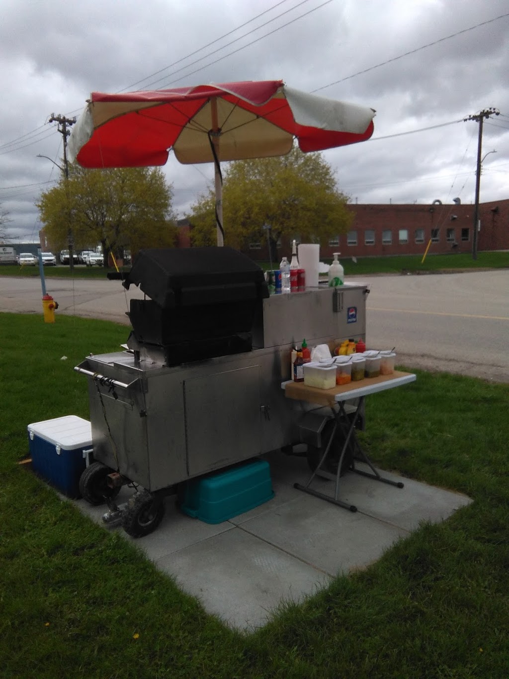 Mikes Sausage cart | 250 Riverbend Dr, Kitchener, ON N2B 2E9, Canada | Phone: (226) 505-8541