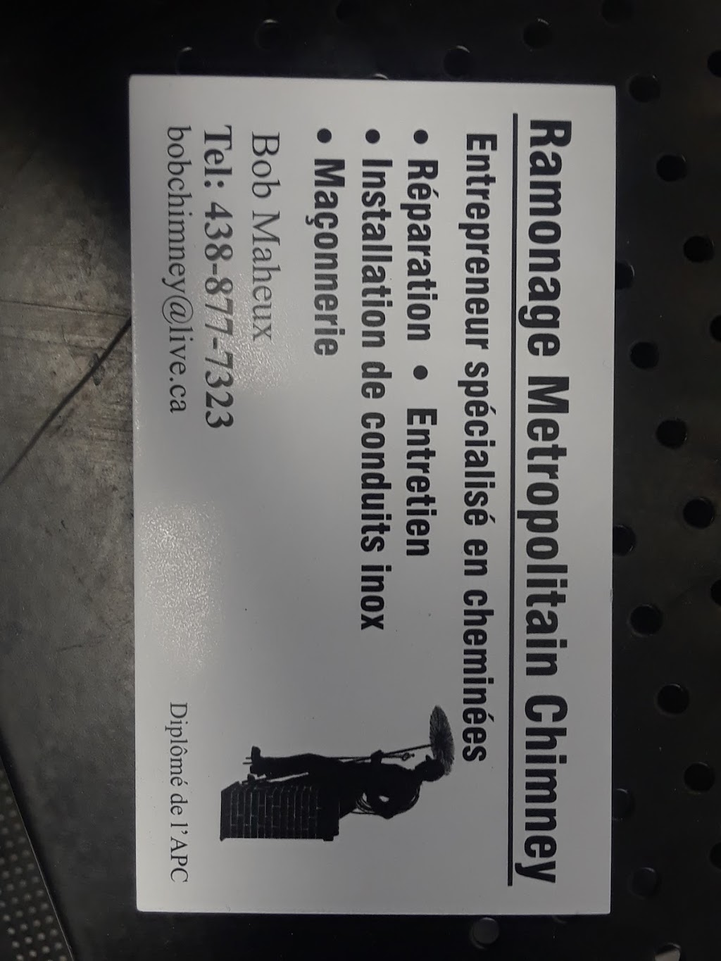 Ramonage metropolitain chimney inc. | 412 Rue Egan, Verdun, QC H4H 1W3, Canada | Phone: (438) 877-7323
