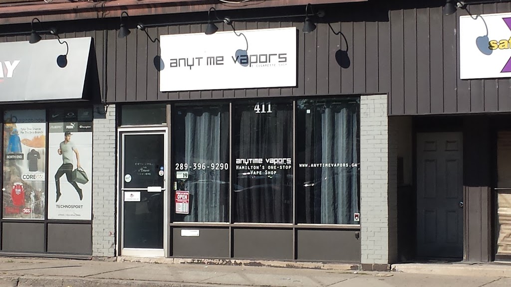 Anytime Vap﻿ors | 413 Barton St E, Hamilton, ON L8L 2Y4, Canada | Phone: (289) 396-9290