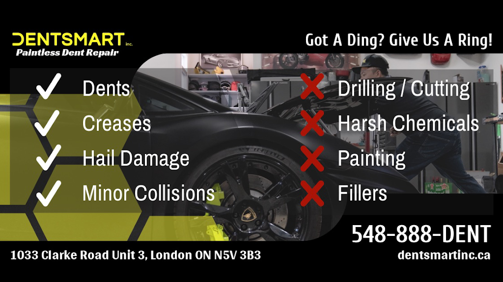 Dentsmart | car repair | 1033 Clarke Rd #3, London, ON N5V 3B3, Canada | 5488883368 OR +1 548-888-3368
