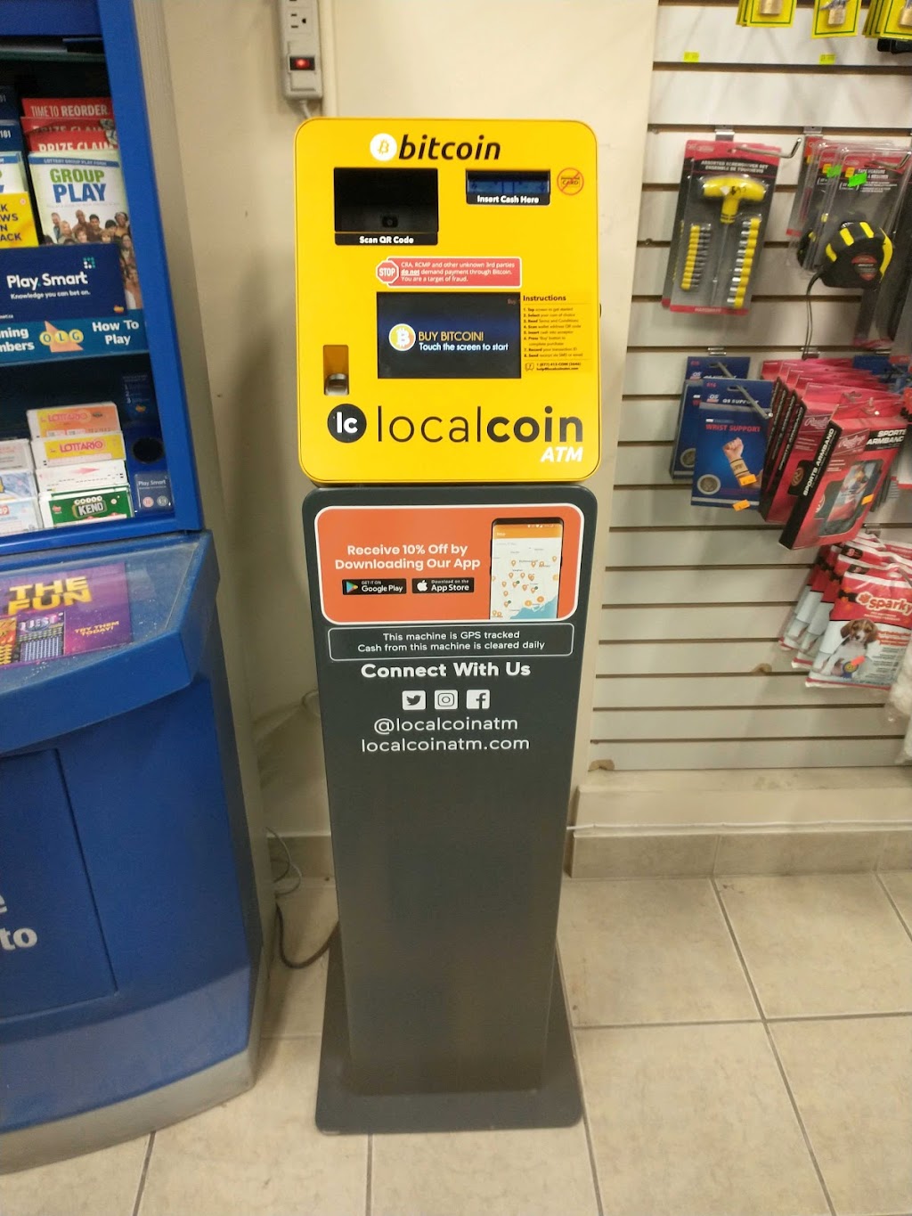 Localcoin Bitcoin ATM - G Market | 10 Dewside Dr Unit 16, Brampton, ON L6R 3Y3, Canada | Phone: (877) 412-2646