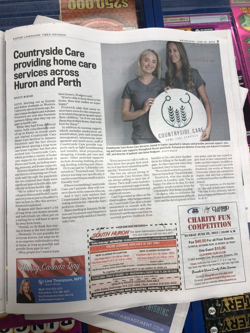 Countryside Care - Home Care Services | 286 Hazelton Ln, Exeter, ON N0M 1S3, Canada | Phone: (226) 330-0384