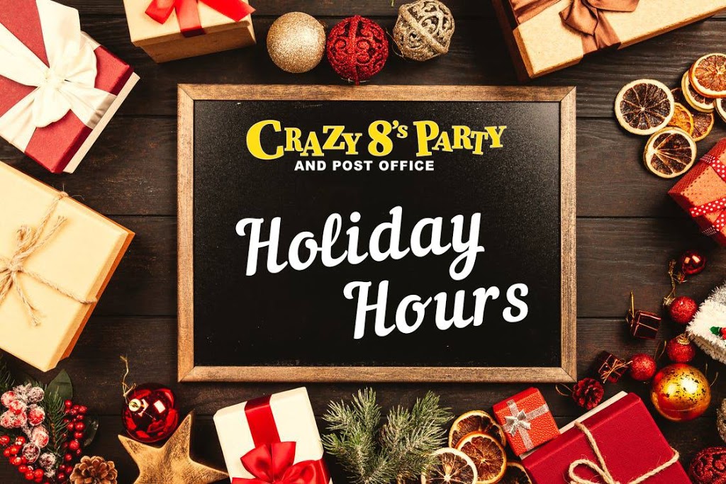 Crazy 8s Party & Post Office | home goods store | 2763 Beverly St #106, Duncan, BC V9L 6X2, Canada | 2507488846 OR +1 250-748-8846