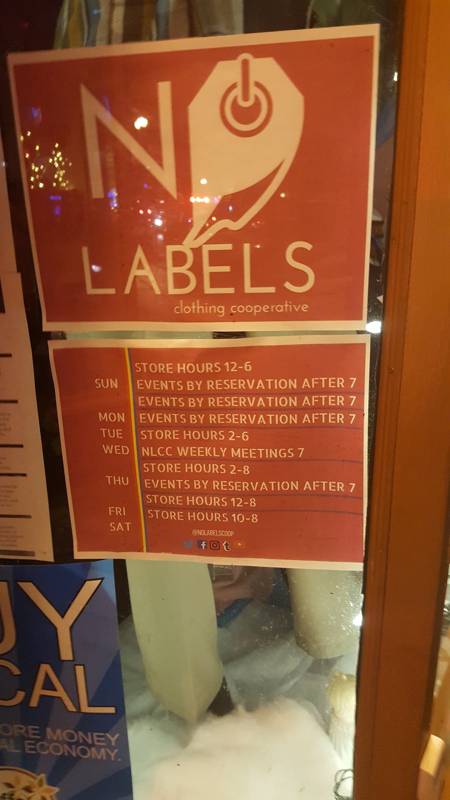 No Labels Clothing Cooperative | 224 Allen St, Buffalo, NY 14201, USA | Phone: (716) 218-8557