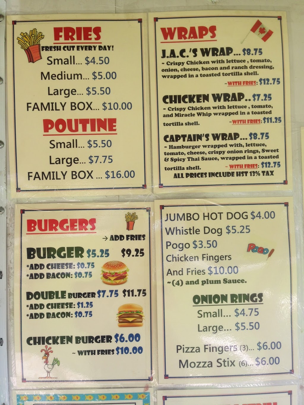 JACs Chip Wagon | 0 County Rd 42, Newboro, ON K0G 1P0, Canada | Phone: (613) 876-5454