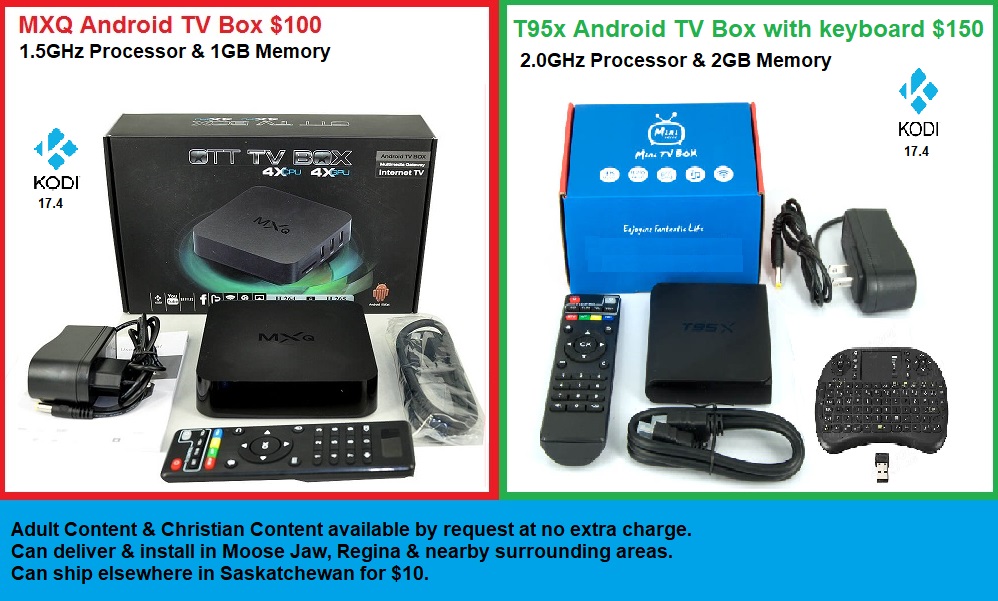 Moose Jaw Android Boxes | 1124 Algoma Ave, Moose Jaw, SK S6H 3Z6, Canada | Phone: (306) 631-2247