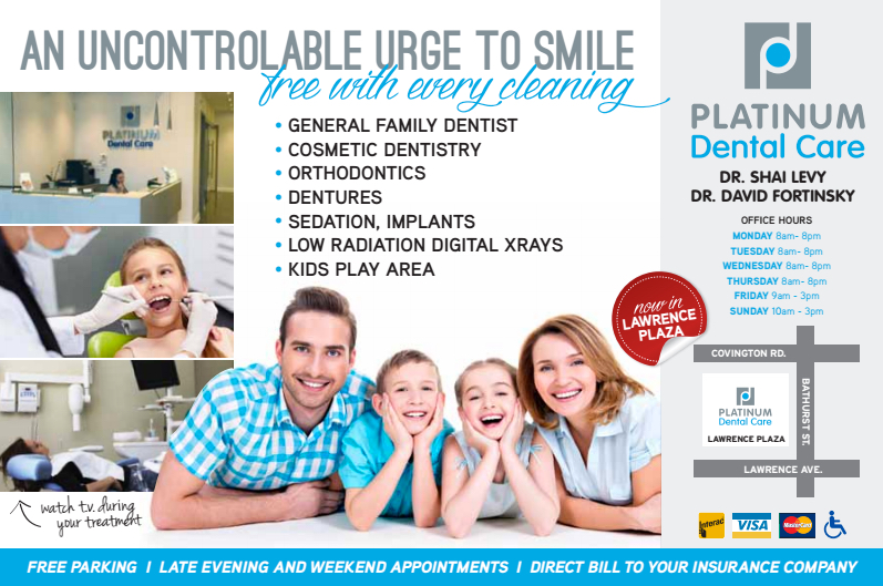 Platinum Dental Care | 496 Lawrence Ave West, # 30 B, Toronto, ON M6A 1A1, Canada | Phone: (416) 783-8686