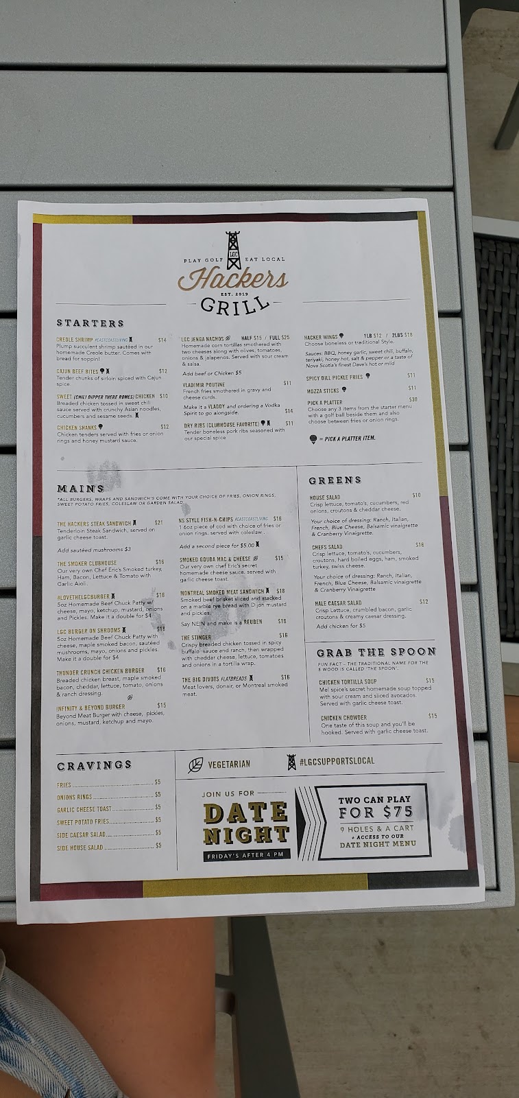 PLAY GOLF EAT LOCAL HACKERS GRILL | 5725 Black Gold Dr, Leduc, AB T9EoB8, Canada | Phone: (780) 986-4653