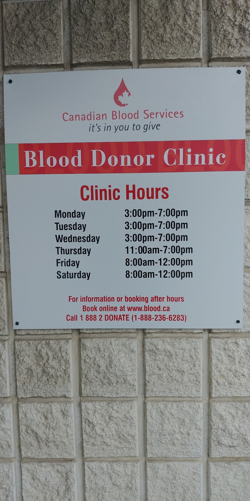Canadian Blood Services, Windsor | 3909 Grand Marais Rd E, Windsor, ON N8W 5S7, Canada | Phone: (888) 236-6283