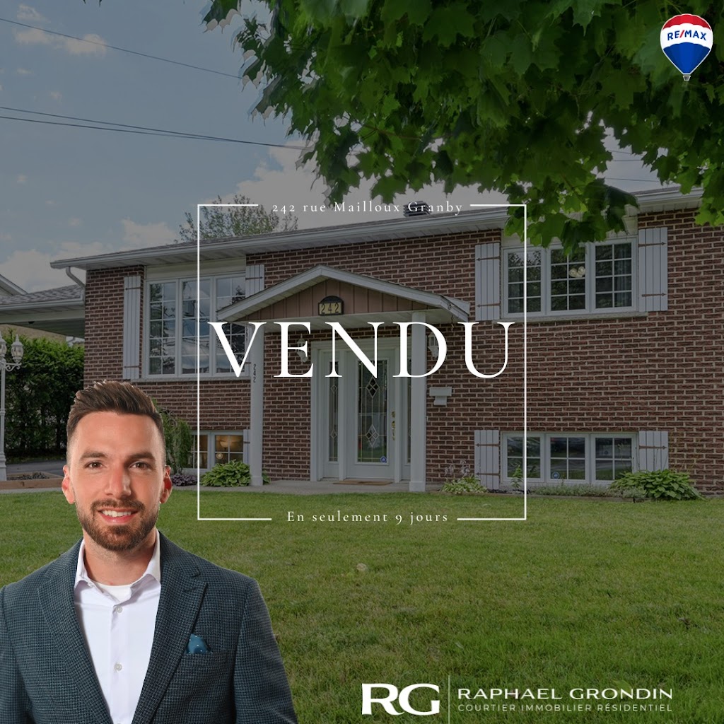 Raphael Grondin Re/max courtier immobilier | 1050 Rue Principale, Granby, QC J2J 2N9, Canada | Phone: (450) 577-6222