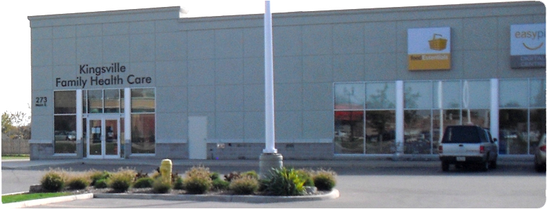 Kingsville Family Health Care (Closed Family Practice) | 273 Main St E, Kingsville, ON N9Y 1A7, Canada | Phone: (519) 733-2318