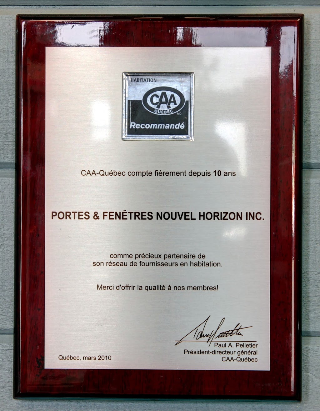 Portes et Fenêtres Nouvel Horizon | 231 Rue Notre Dame, Berthierville, QC J0K 1A0, Canada | Phone: (450) 836-8181
