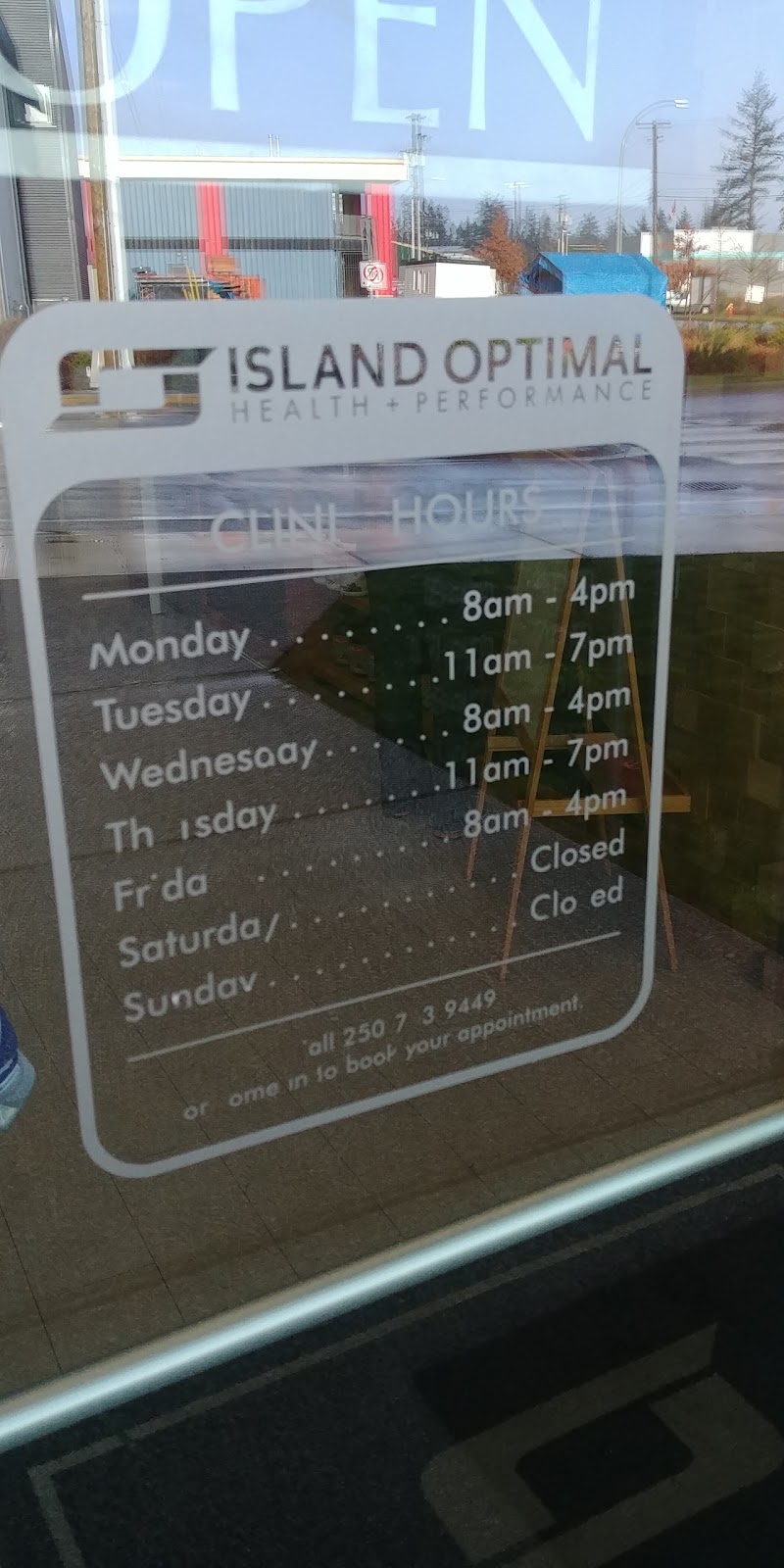Island Optimal Health & Performance | 1881 Dufferin Crescent, Nanaimo, BC V9S 0B1, Canada | Phone: (250) 753-9449
