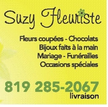 Boutique Suzy Fleuriste | 207 Route de lÉcole, Saint-Sylvère, QC G0Z 1H0, Canada | Phone: (819) 285-2067