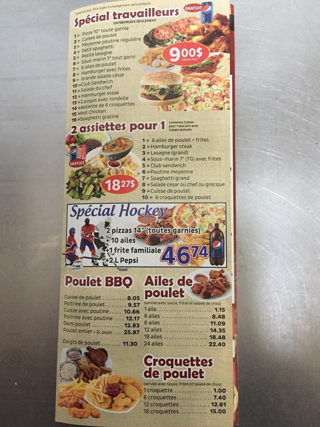 Pizzaria Du Mont | 279 Rue Notre Dame, Saint-Pie, QC J0H 1W0, Canada | Phone: (450) 772-1011