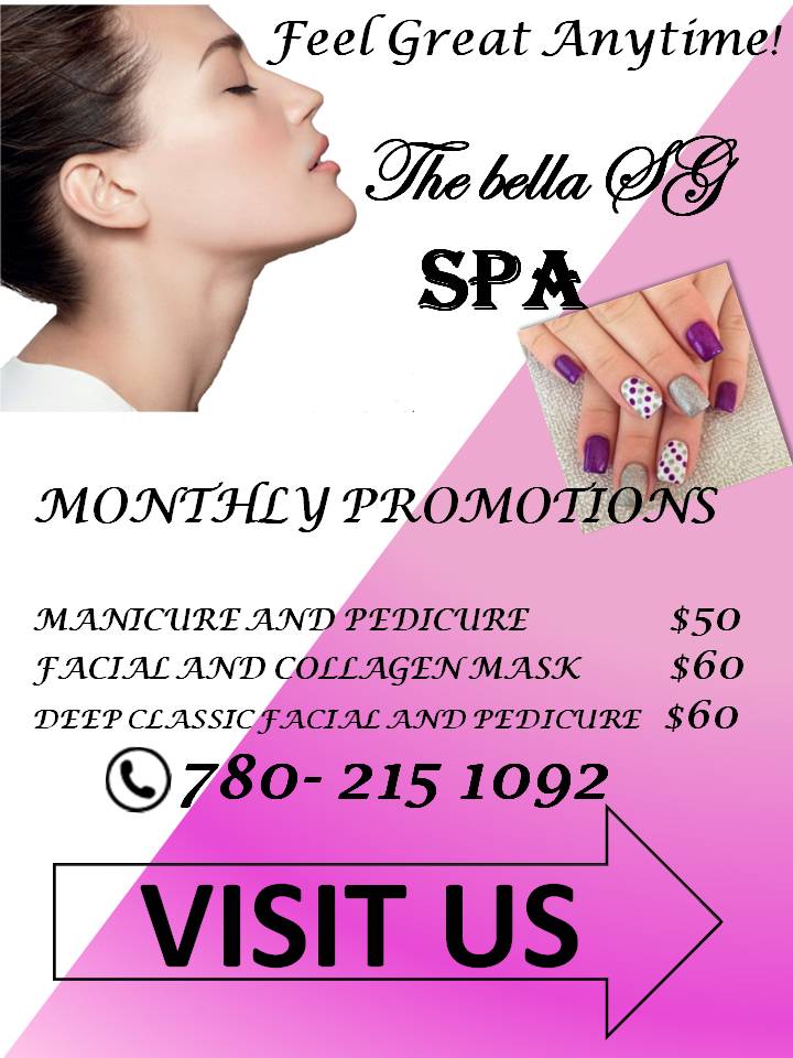 The Bella Spa | 9752 182 St NW, Edmonton, AB T5T 3T9, Canada | Phone: (780) 215-1092
