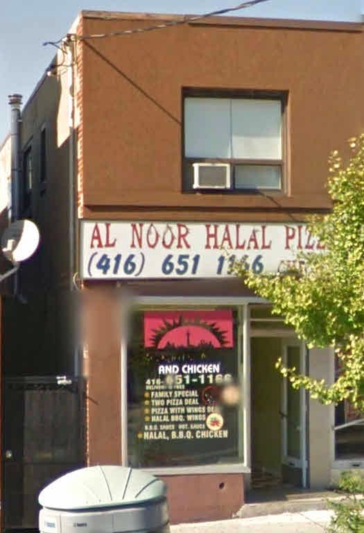 Al Noor Halal Pizza & Chicken | 2540 Eglinton Ave W, York, ON M6M 1T1, Canada | Phone: (416) 651-1166
