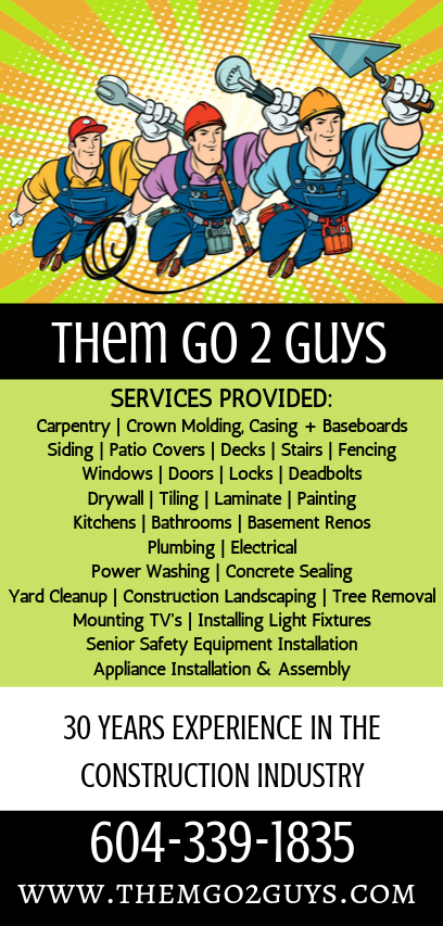 Them Go 2 Guys | 6823 Grant Pl, Burnaby, BC V5B 4X4, Canada | Phone: (604) 339-1835