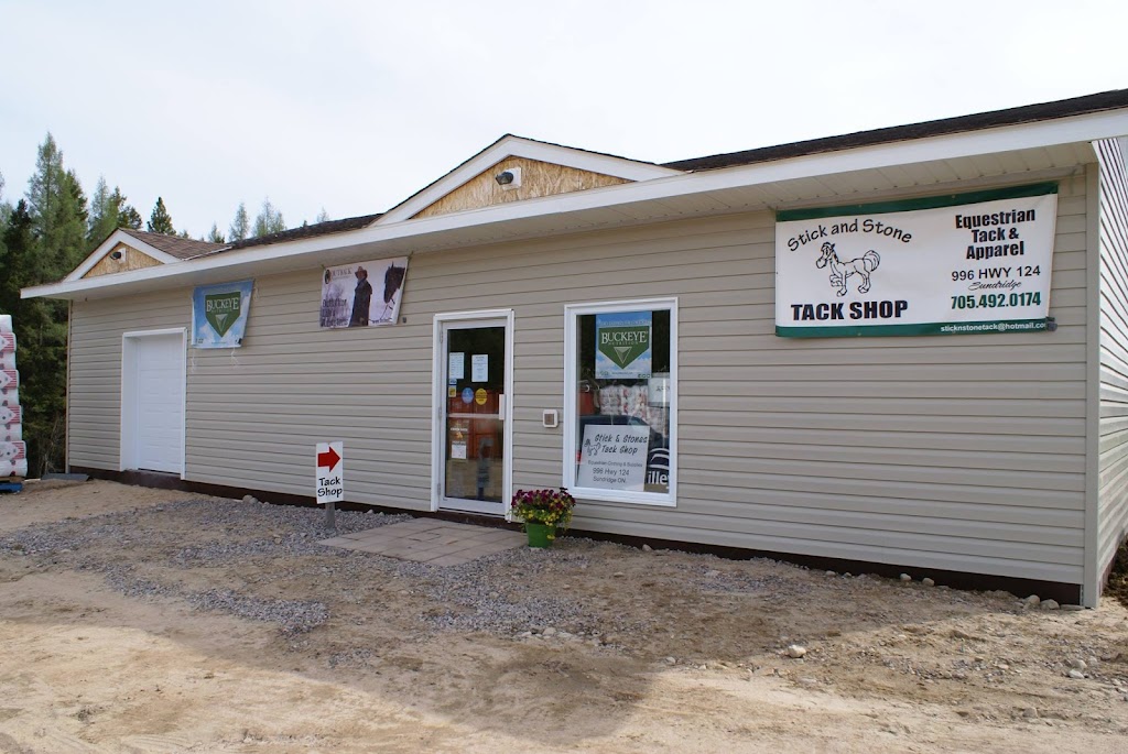 Stick And Stone Tack Shop | 996 Hwy 124, Sundridge, ON P0A 1Z0, Canada | Phone: (705) 492-0174