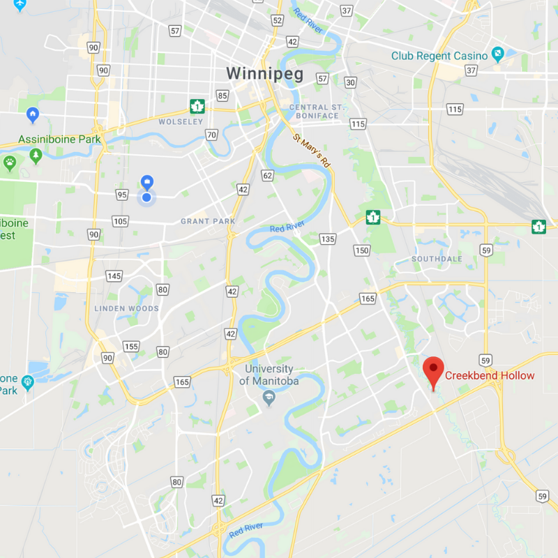 Creekbend Hollow | 150 Creek Bend Rd #3, Winnipeg, MB R2N 3Z8, Canada | Phone: (204) 989-5000