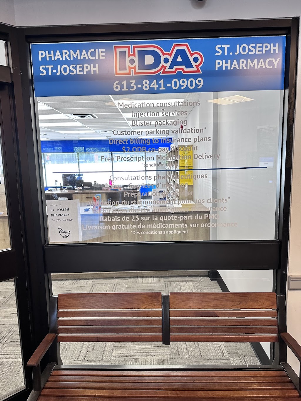 IDA St. Joseph Pharmacy | 2555 St Joseph Blvd Suite 102, Orléans, ON K1C 1S6, Canada | Phone: (613) 841-0909