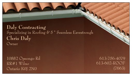 DALY CONTRACTING | 2872 Paugh Lake Rd, Barrys Bay, ON K0J 1B0, Canada | Phone: (613) 756-4079