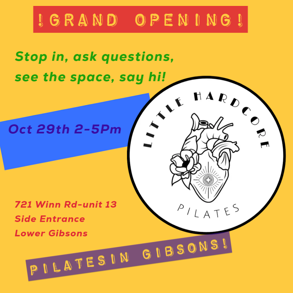 Little Hardcore Pilates | 721 Winn Road Unit #13 (side entrance, 721 Winn Rd #113, Gibsons, BC V0N 1V0, Canada | Phone: (604) 989-4089