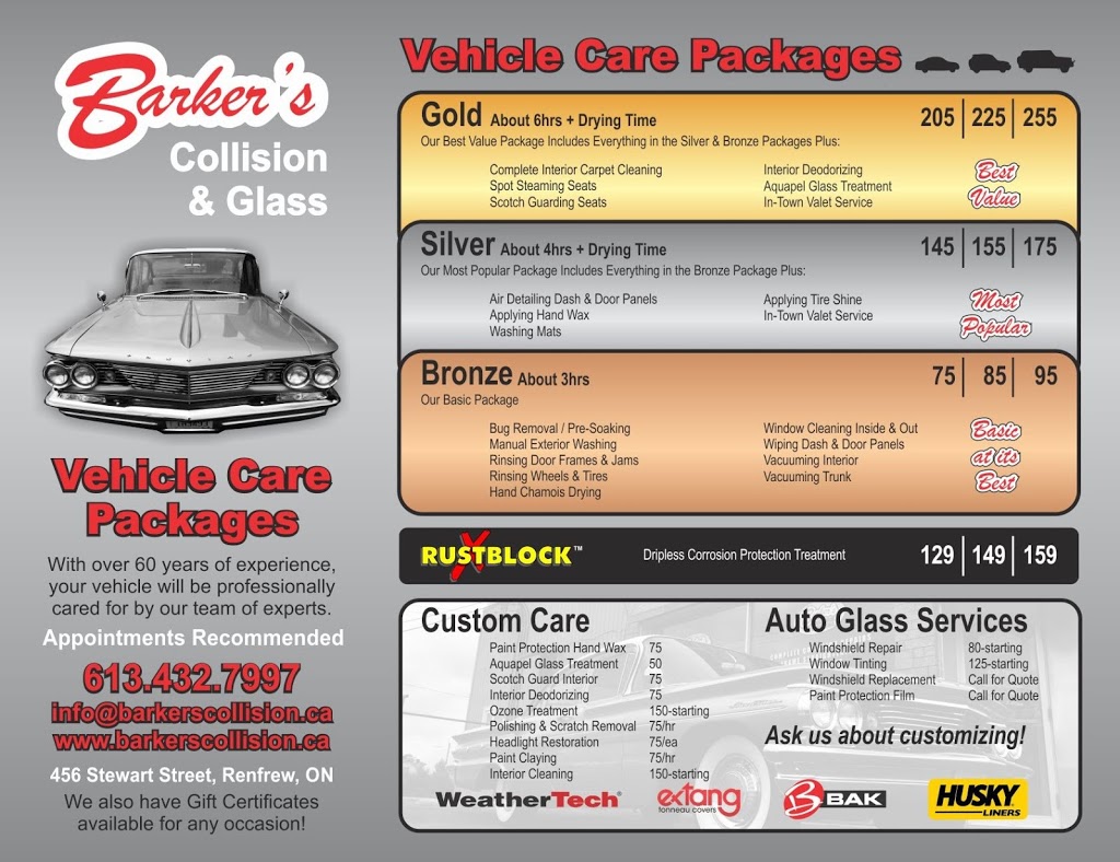 Barkers Collision | 456 Stewart St, Renfrew, ON K7V 1Y5, Canada | Phone: (613) 432-7997