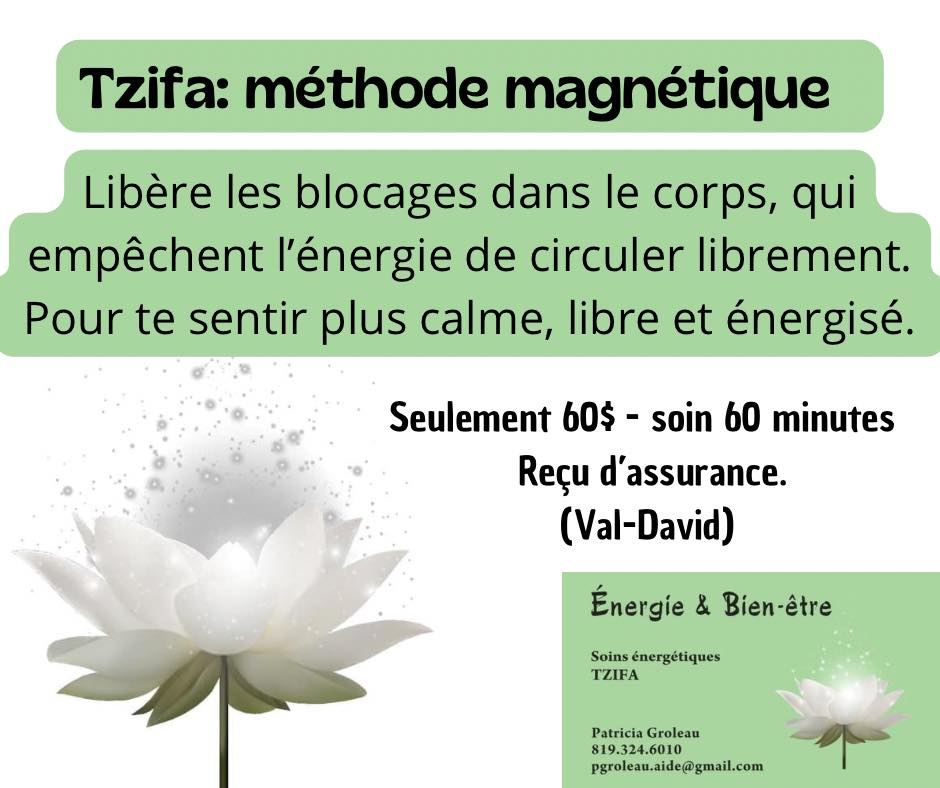 Énergie & Bien-être - Tzifa | 2227 Rue Boutin, Val-David, QC J0T 2N0, Canada | Phone: (819) 324-6010