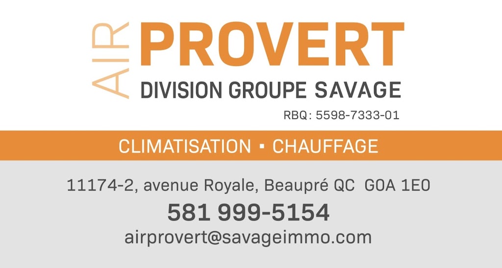 Air provert | 11174 Ave Royale local 2, Beaupré, QC G0A 1E0, Canada | Phone: (581) 999-5154