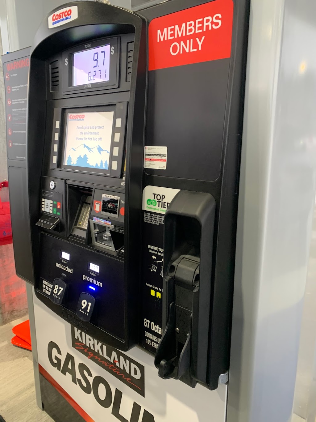 Costco Gas Station | 90 Windfields Farm Dr W, Oshawa, ON L1H 7K4, Canada | Phone: (289) 316-4489