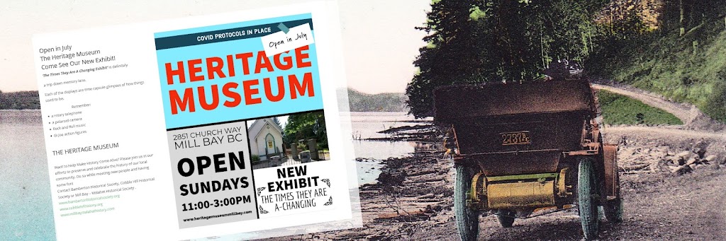 Bamberton Historical Society | 2851 Church Way, Mill Bay, BC V0R 2P4, Canada | Phone: (250) 743-0144